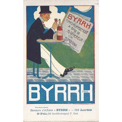 Carte postale illustrée : Publicité BYRRH